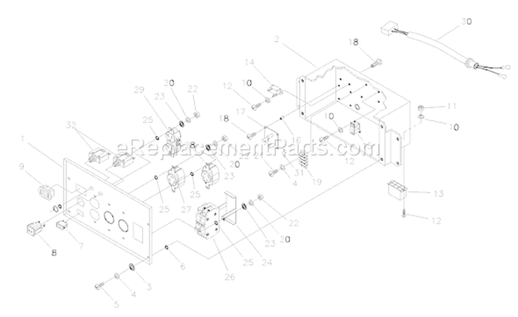 Page B Diagram and Parts List for 1933-1  Briggs and Stratton Generator